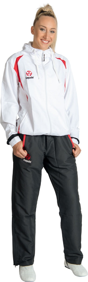 Hayashi Tracksuit “Hayashi” for Kids = whiteblue White - Red 128 cm 128 at Bytomic Trade and Wholesale
