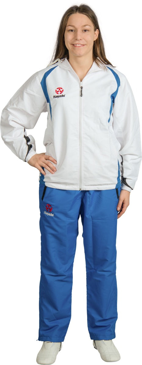 Hayashi Tracksuit “Hayashi” for Kids = whiteblue White - Blue 128 cm 128 at Bytomic Trade and Wholesale