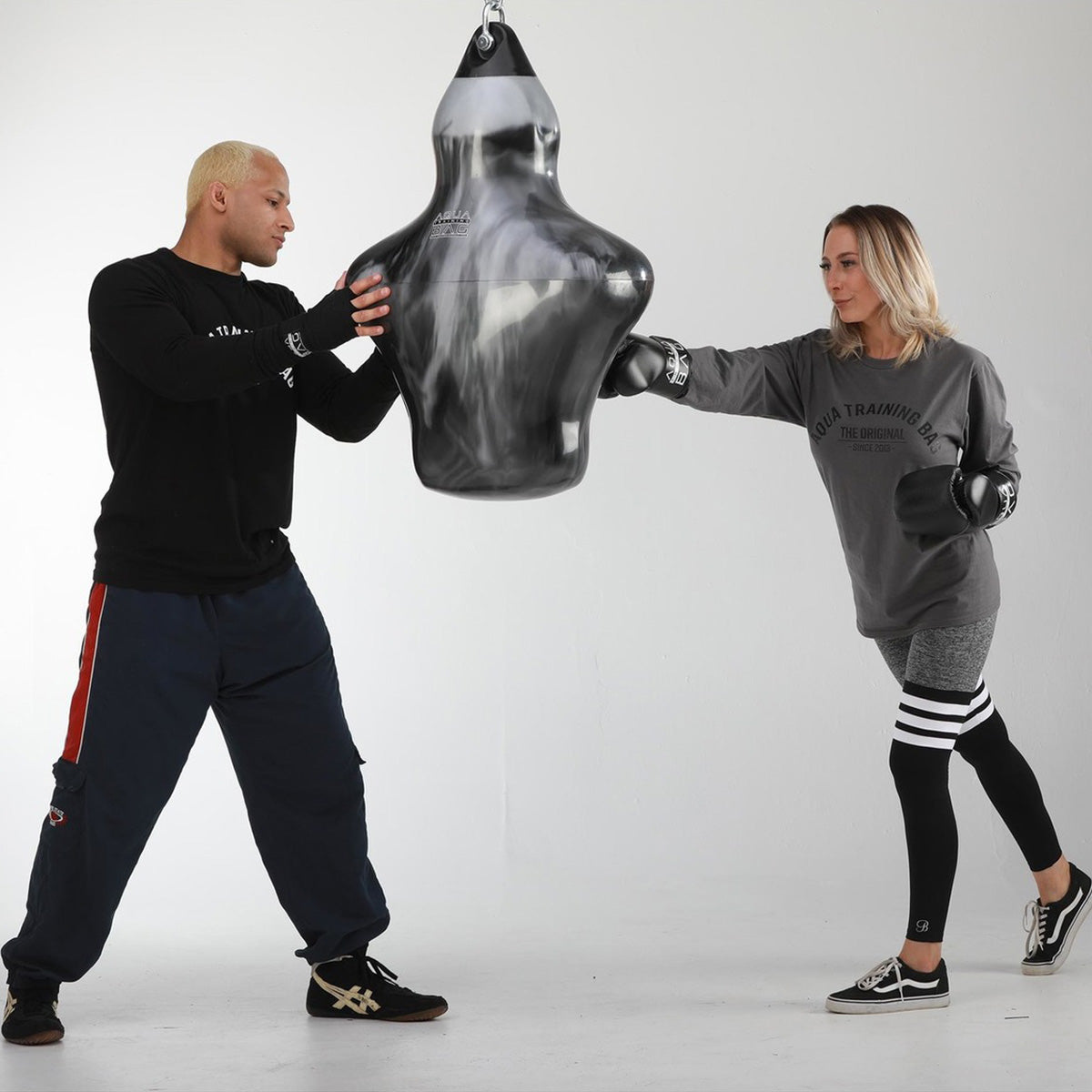 Aqua Bag Bruiser Bag 150lbs Black/Silver at Bytomic Trade and Wholesale