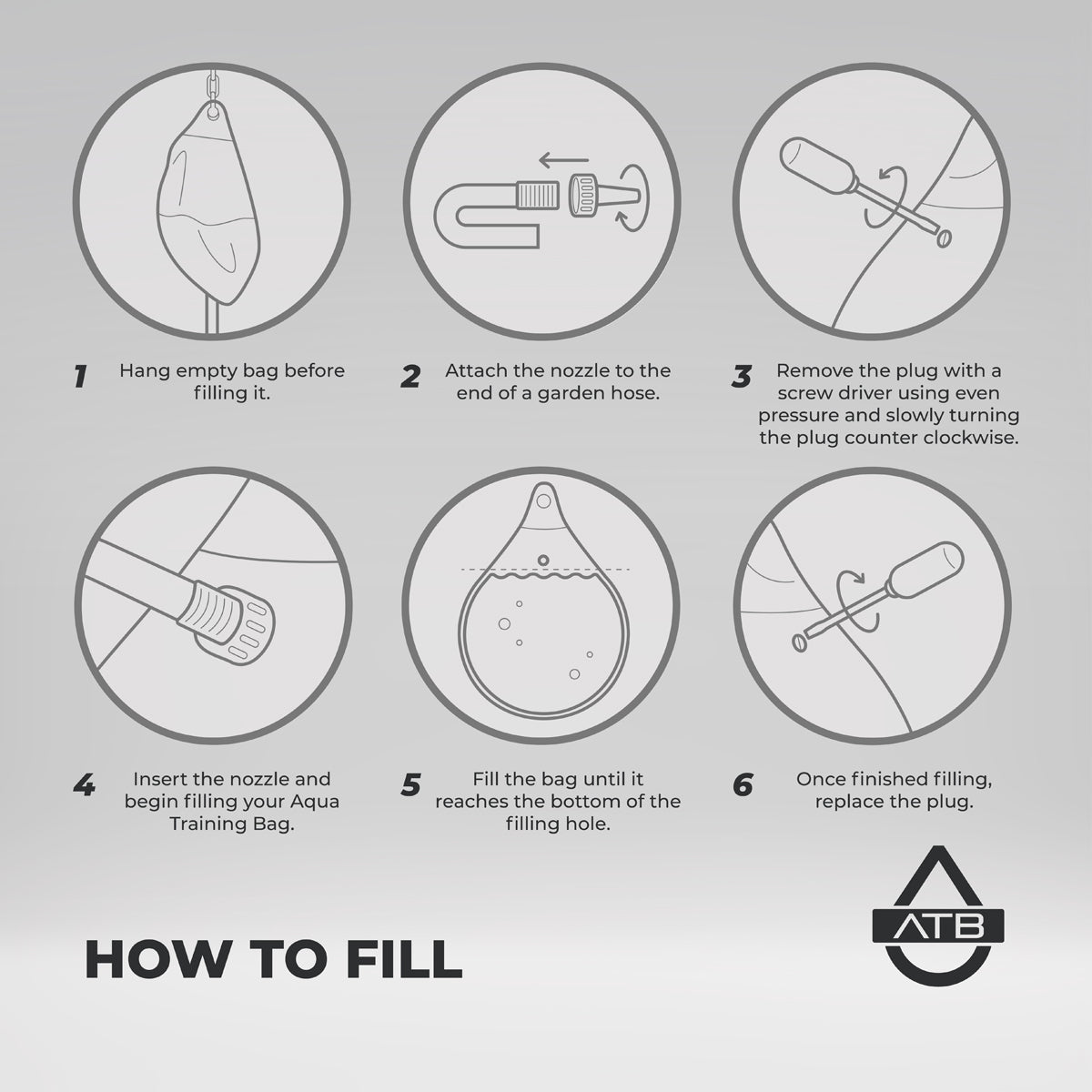 Orange Aqua 18" 120lb Punching Bag at Bytomic Trade and Wholesale