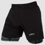 Fumetsu Anaconda Womens Dual Layer Fight Shorts Black/Khaki