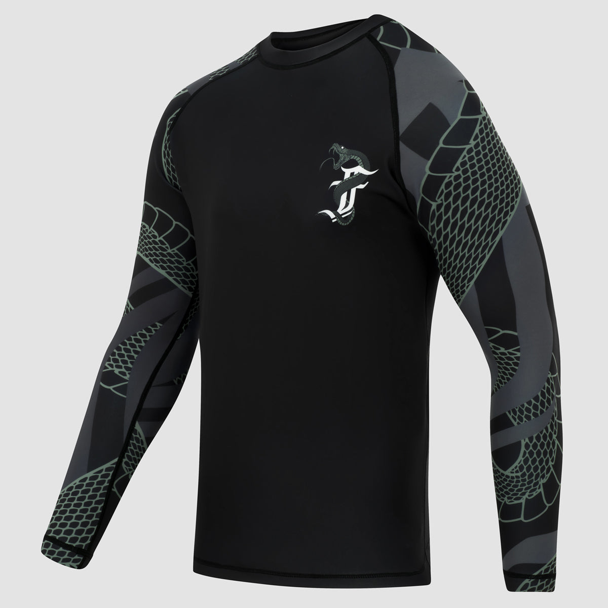 Fumetsu Anaconda Womens Long Sleeve Rash Guard Black/Khaki at Bytomic Trade and Wholesale
