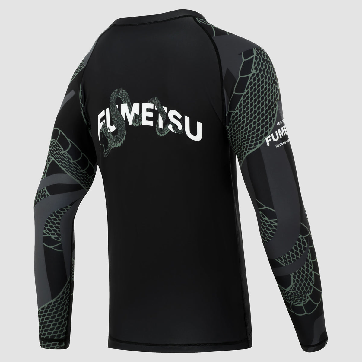 Fumetsu Anaconda Womens Long Sleeve Rash Guard Black/Khaki at Bytomic Trade and Wholesale