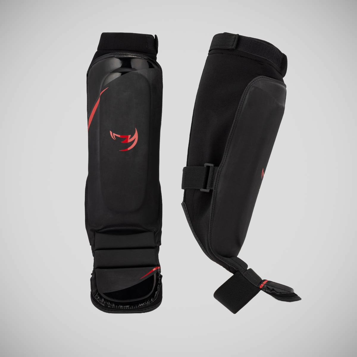 Fumetsu Ghost S3 MMA Shin Guards Black/Red at Bytomic Trade and Wholesale