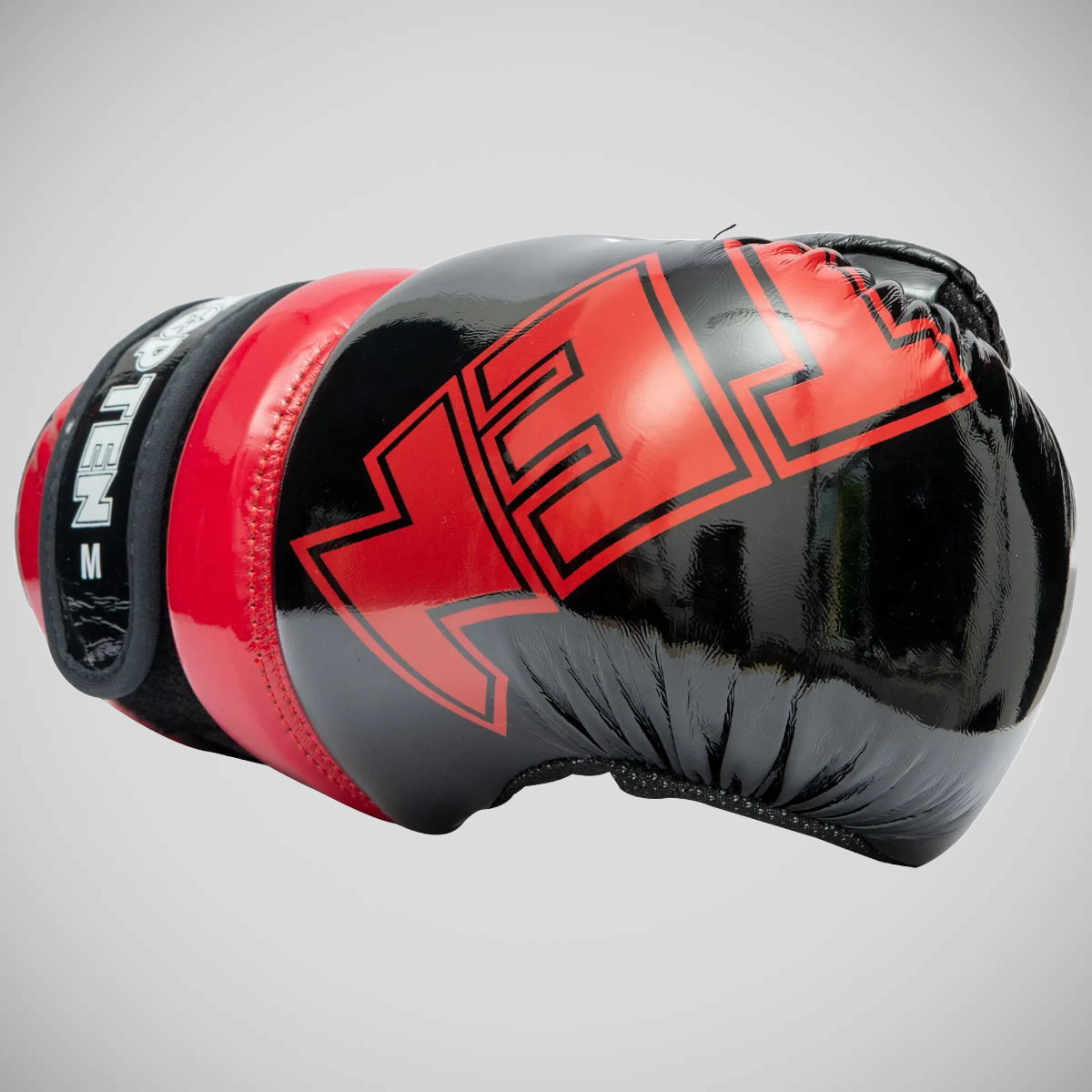 Black/Red Top Ten Glossy Block Pointfighter Gloves at Bytomic Trade and Wholesale