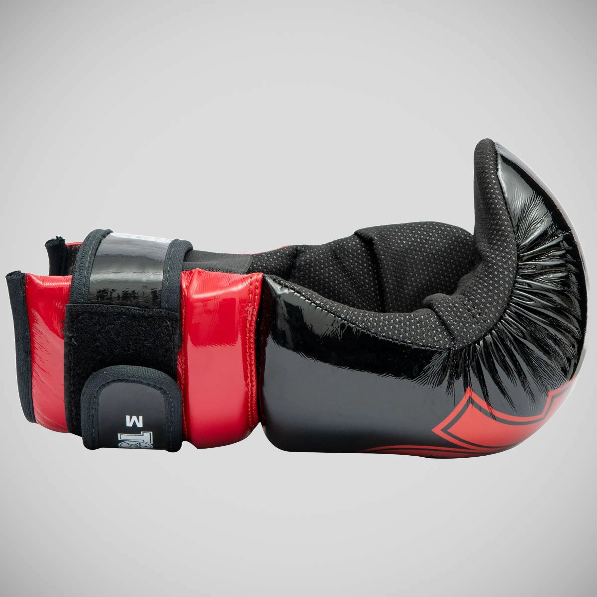 Black/Red Top Ten Glossy Block Pointfighter Gloves at Bytomic Trade and Wholesale