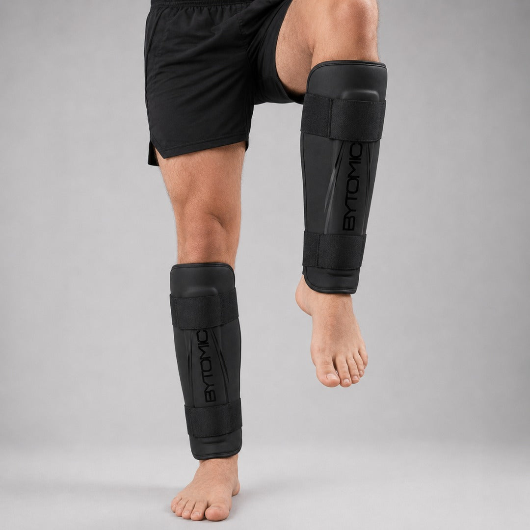 Black/Black Bytomic Axis V2 Shin Guards at Bytomic Trade & Wholesale 2