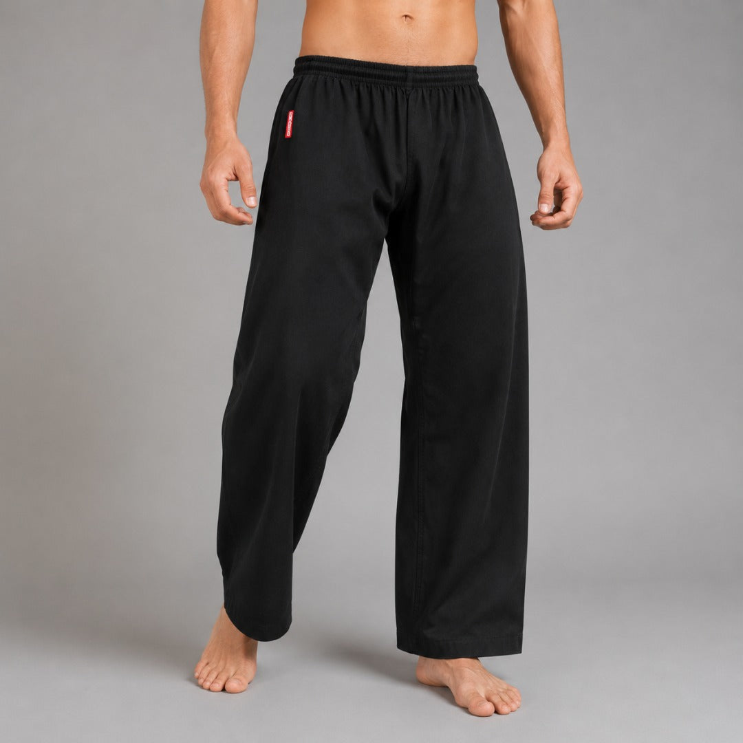 Black Bytomic Red Label 7oz Cotton Karate Uniform