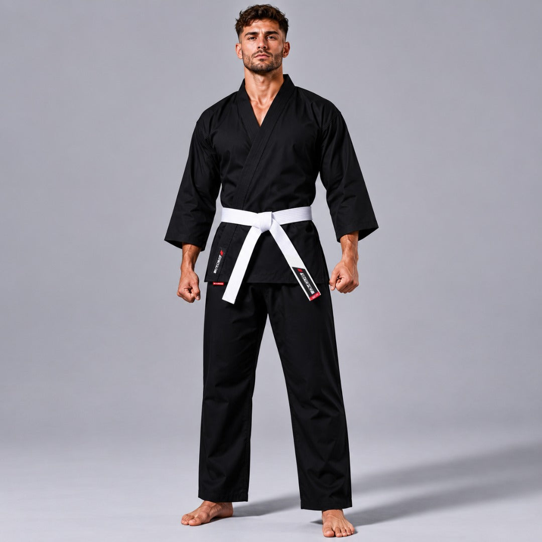 Black Bytomic Red Label 7oz Lightweight Karate Uniform