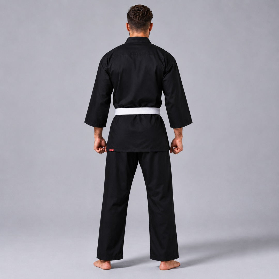 Black Bytomic Red Label 7oz Lightweight Karate Uniform