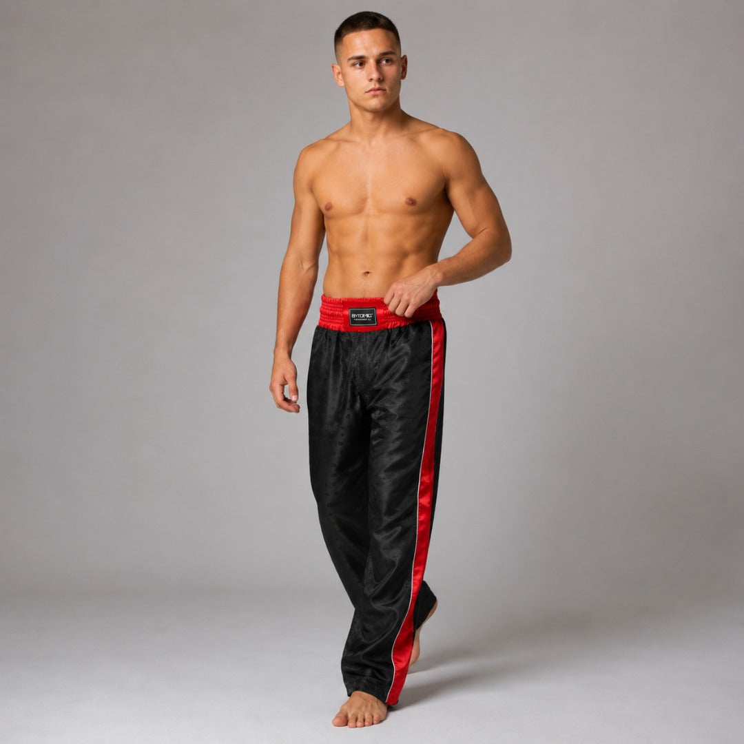 Black/Red Bytomic Performer V2 Adult Kickboxing Pants