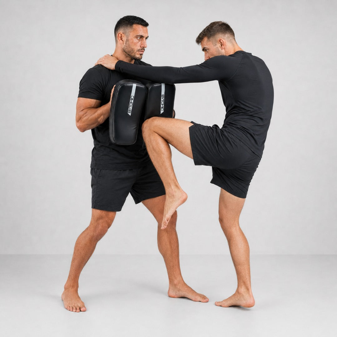 Black/White Bytomic Red Label Curved Thai Pads at Bytomic Trade & Wholesale 5
