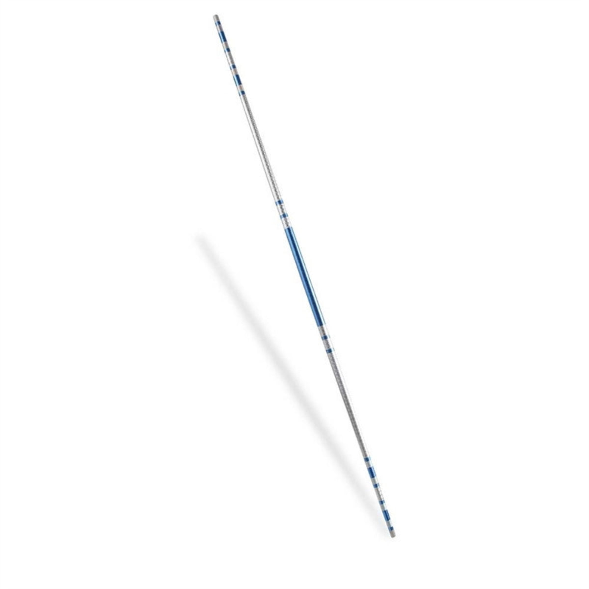 Blue/Silver Bytomic 5ft Striped Chrome Competition Bo Staff at Bytomic Trade and Wholesale