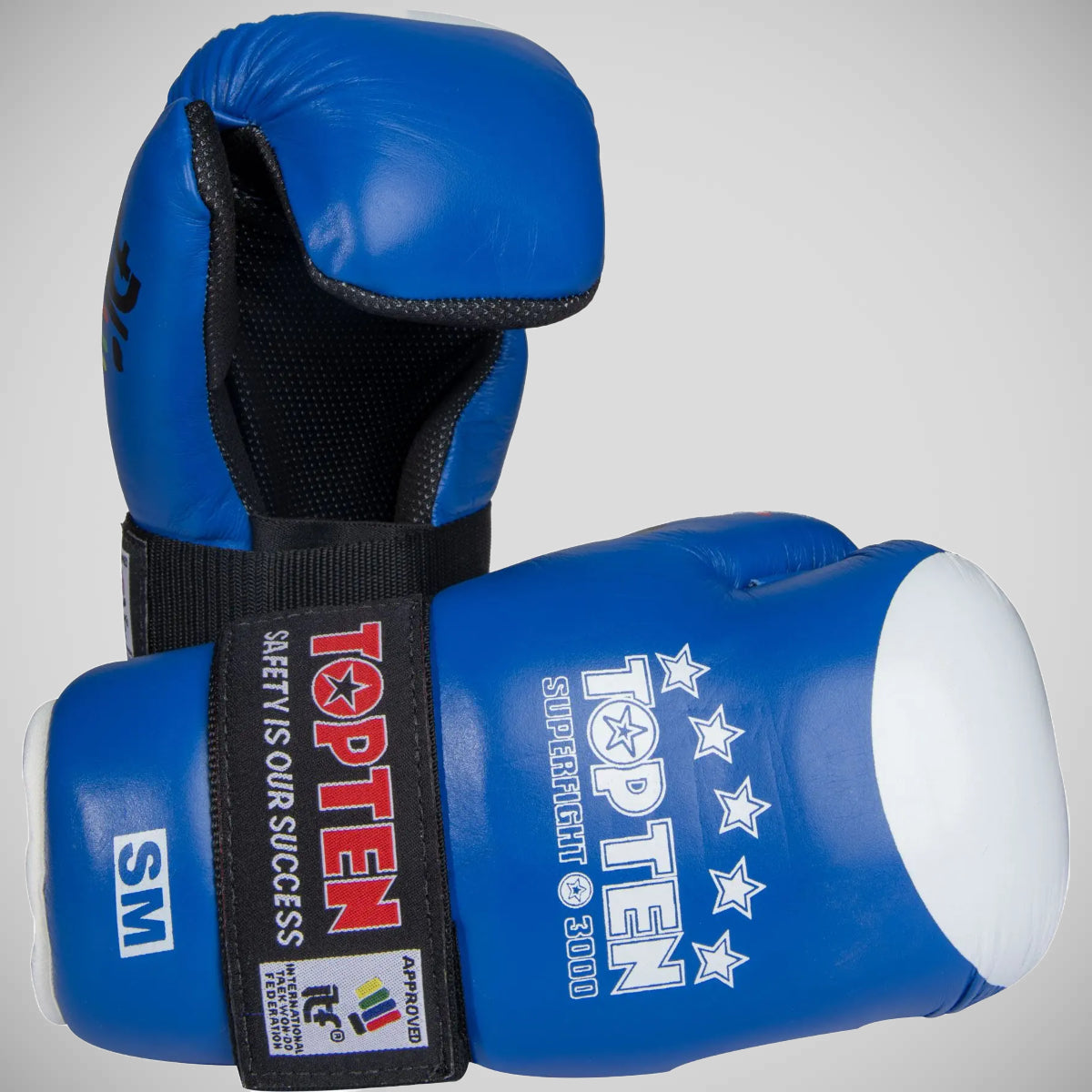 Blue Top Ten Open Hand Superfight ITF Gloves at Bytomic Trade and Wholesale