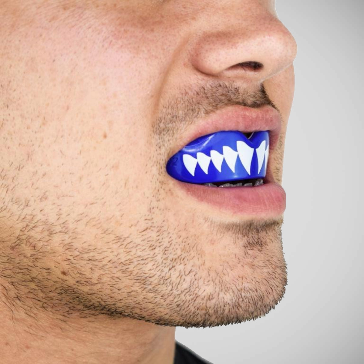 SafeJawz Extro Shark Mouth Guard Blue/White at Bytomic Trade and Wholesale