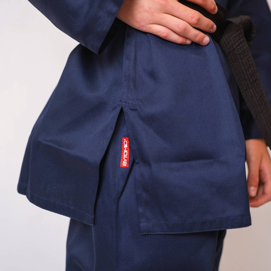 Blue Bytomic Red Label V-Neck Kids Martial Arts Uniform