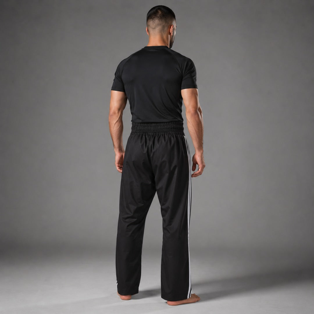 Bytomic Red Label Contact Pants with Stripe Black/White