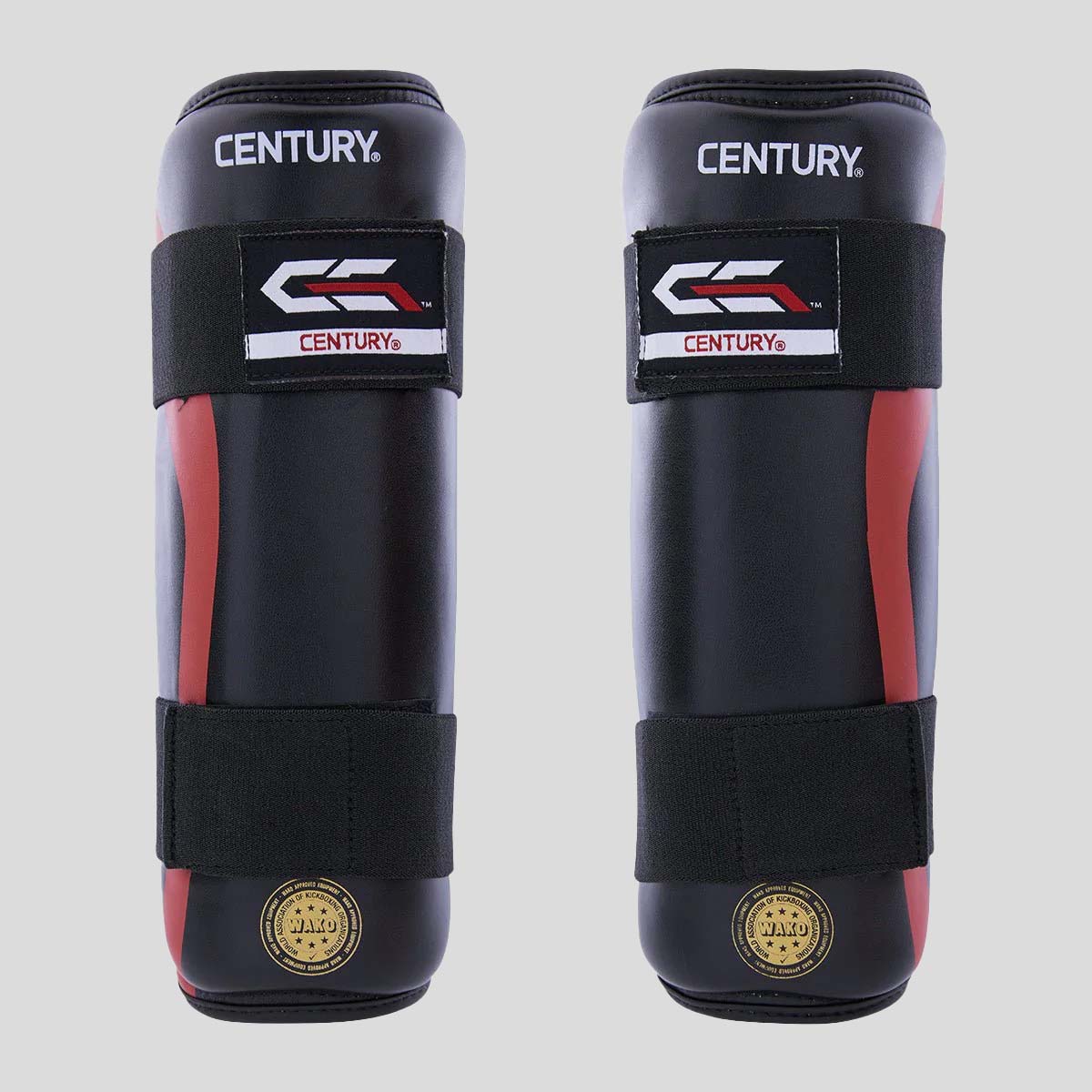 Century C-Gear Determination Shin Guards Black/Red at Bytomic Trade and Wholesale