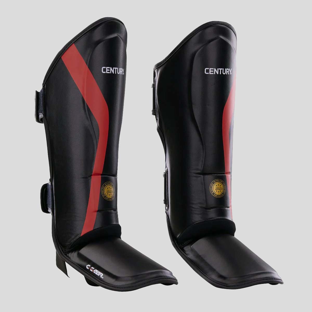 Century C-Gear Determination Shin Instep Guards Black/Red at Bytomic Trade and Wholesale