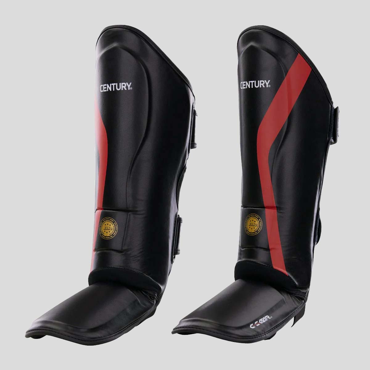 Century C-Gear Determination Shin Instep Guards Black/Red at Bytomic Trade and Wholesale