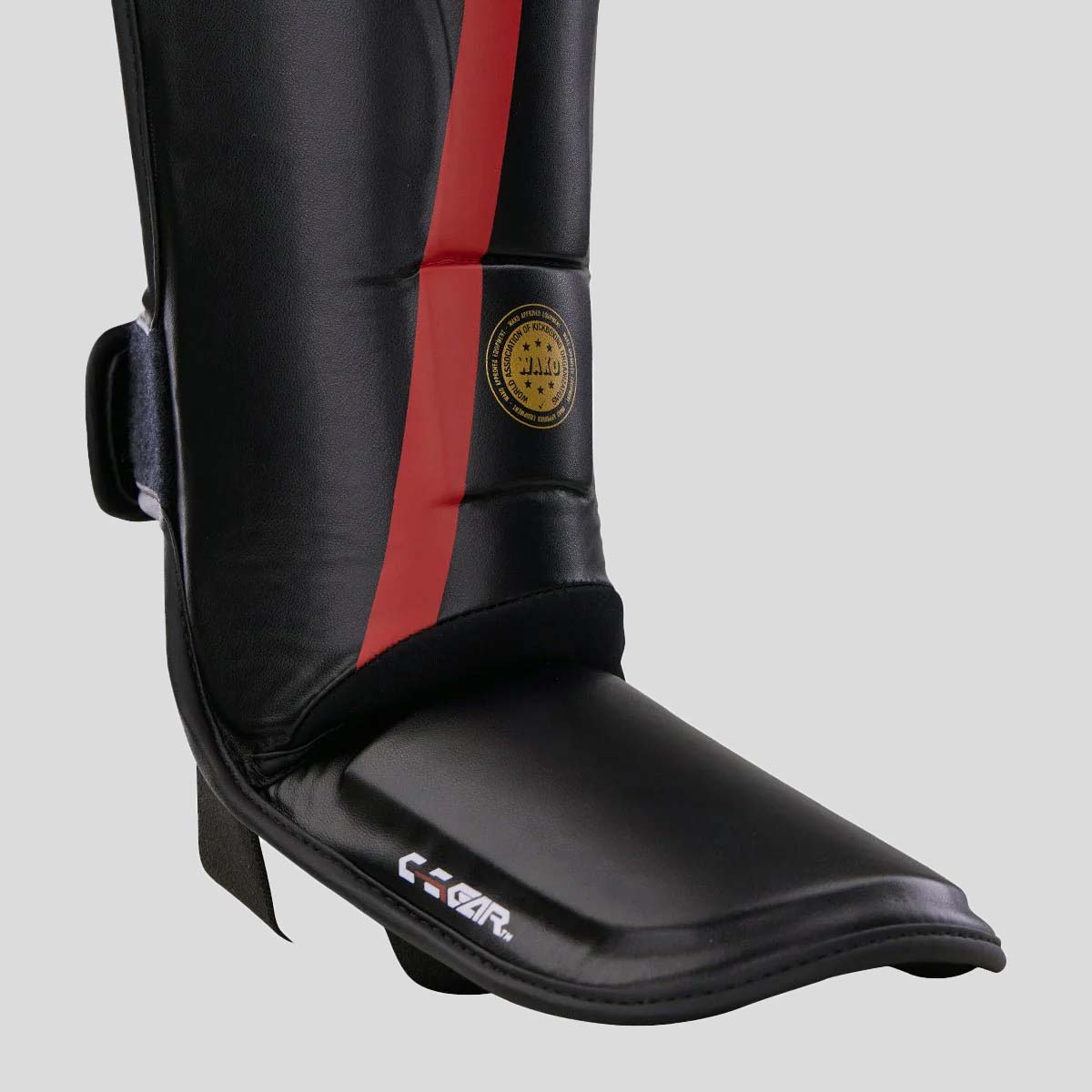 Century C-Gear Determination Shin Instep Guards Black/Red at Bytomic Trade and Wholesale