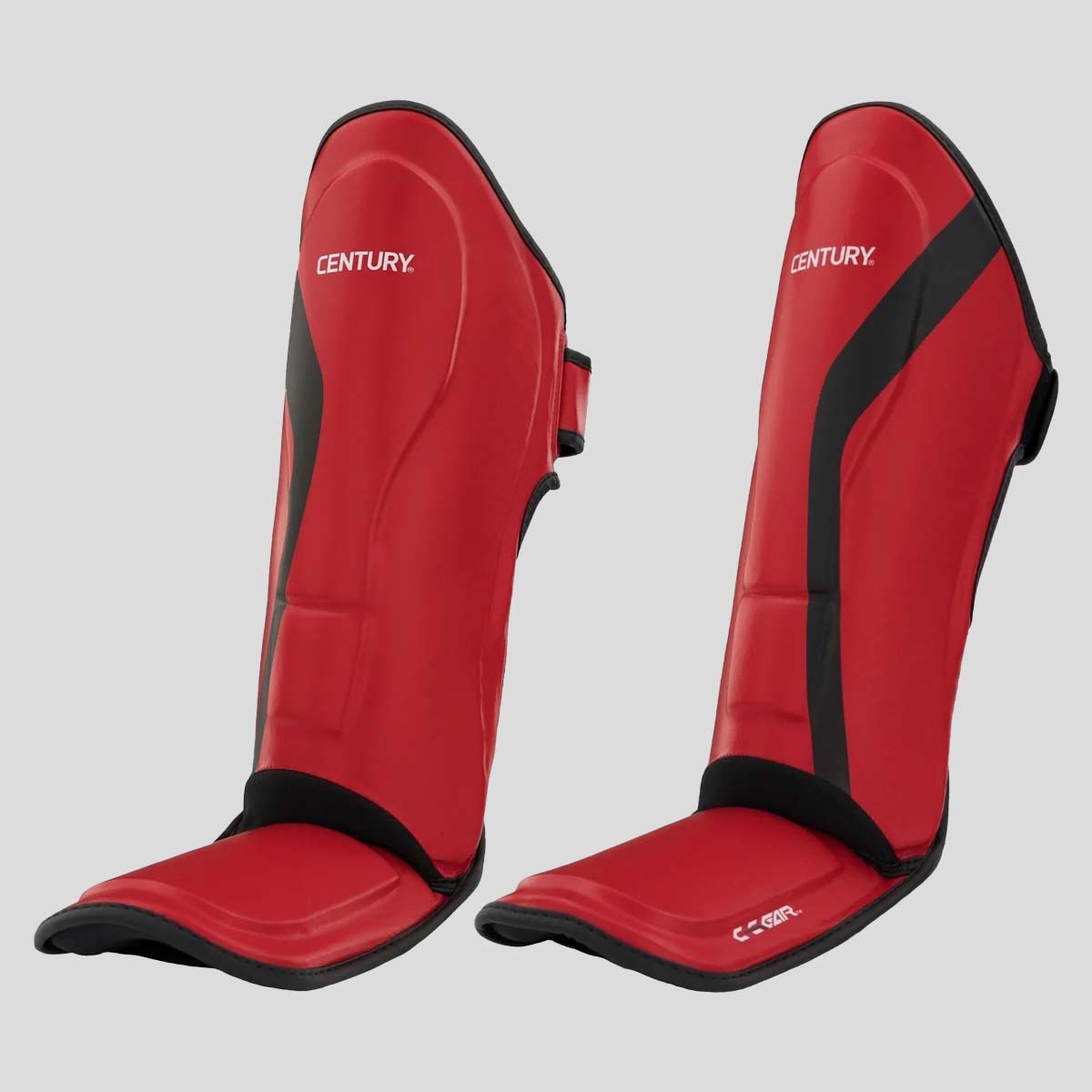 Century C-Gear Determination Shin Instep Guards Red/Black at Bytomic Trade and Wholesale