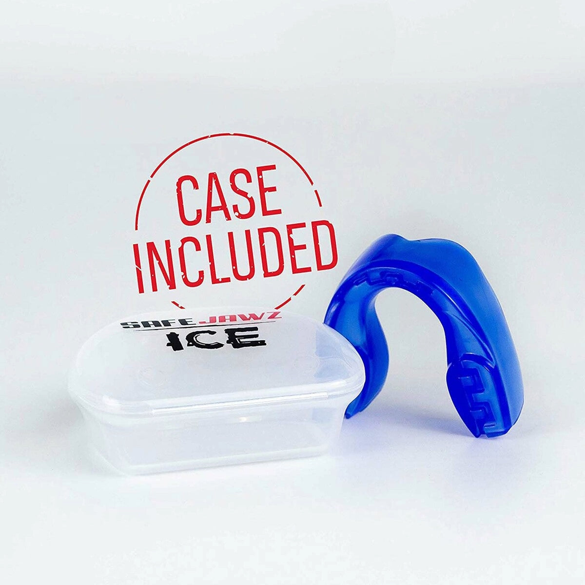 SafeJawz Extro Ice Mouth Guard Clear/Blue at Bytomic Trade and Wholesale