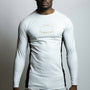 Fumetsu Dragon Slayer Long Sleeve Rash Guard White/Black/Gold