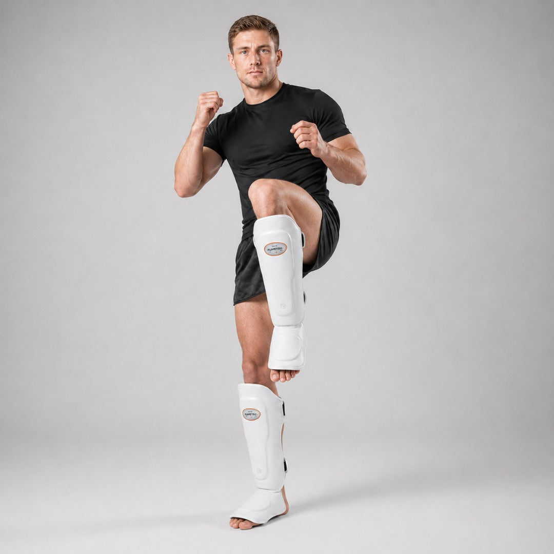 Fumestu FMT1 Thai Shin Guards White at Bytomic Trade 6
