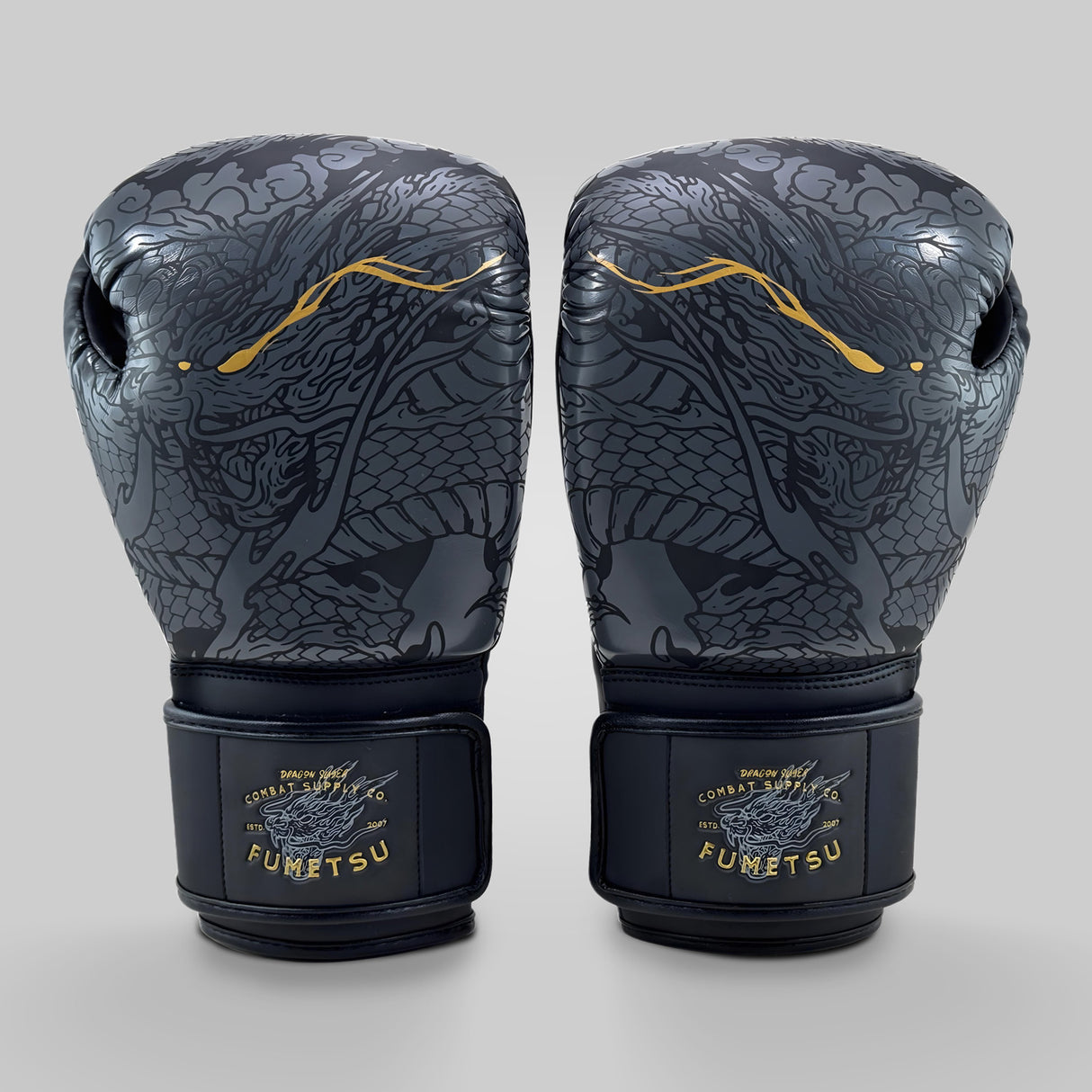 Fumetsu Dragon Slayer Boxing Gloves Black/Gold at Bytomic Trade and Wholesale