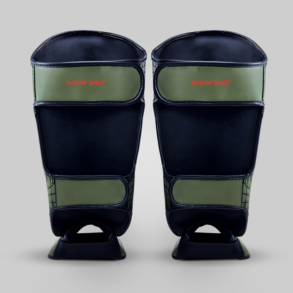 Fumetsu Dragon Slayer Shin Guards Khaki/Orange at Bytomic Trade and Wholesale