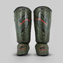 Fumetsu Dragon Slayer Shin Guards Khaki/Orange