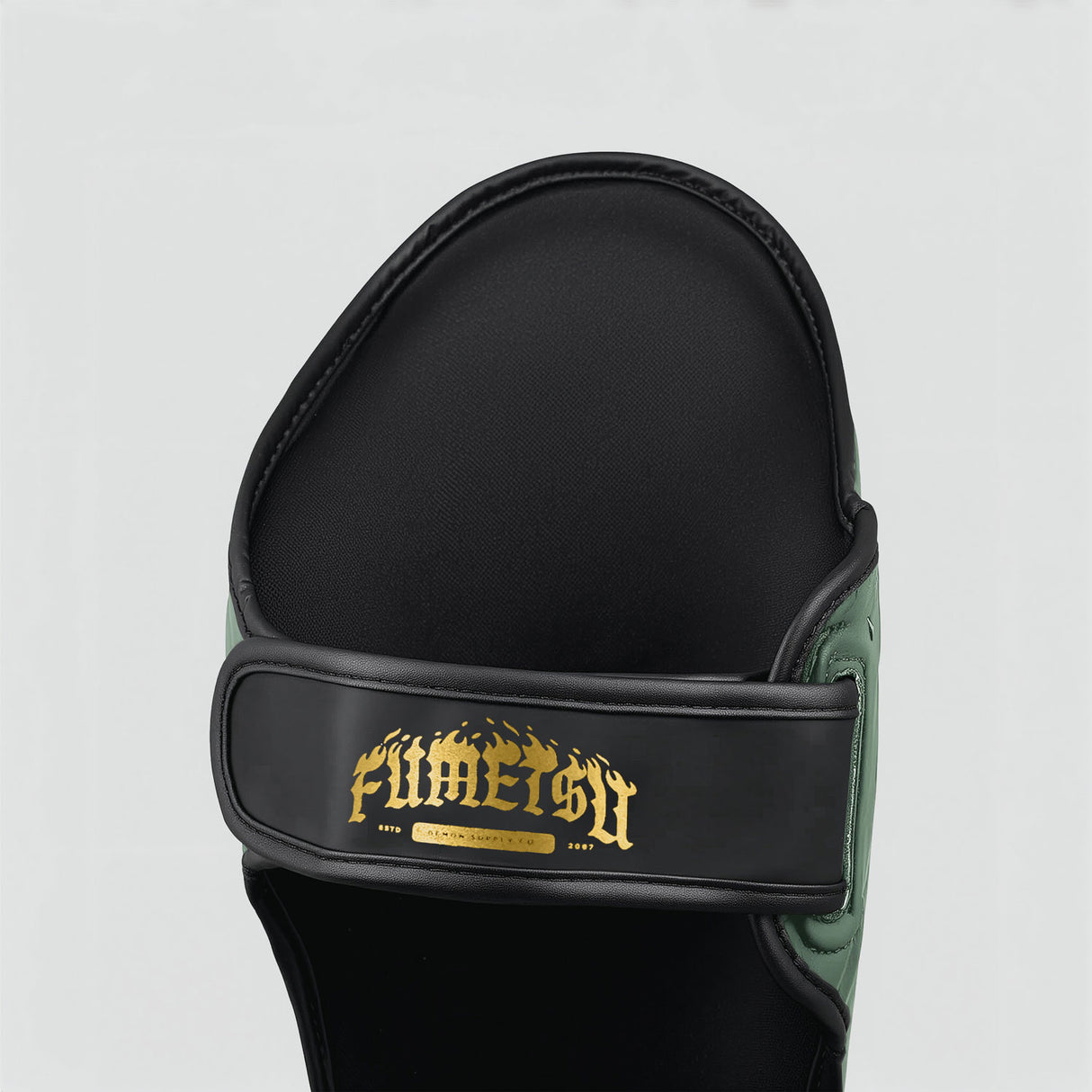 Fumetsu Oni Shin Guards Khaki/Black/Gold at Bytomic Trade and Wholesale