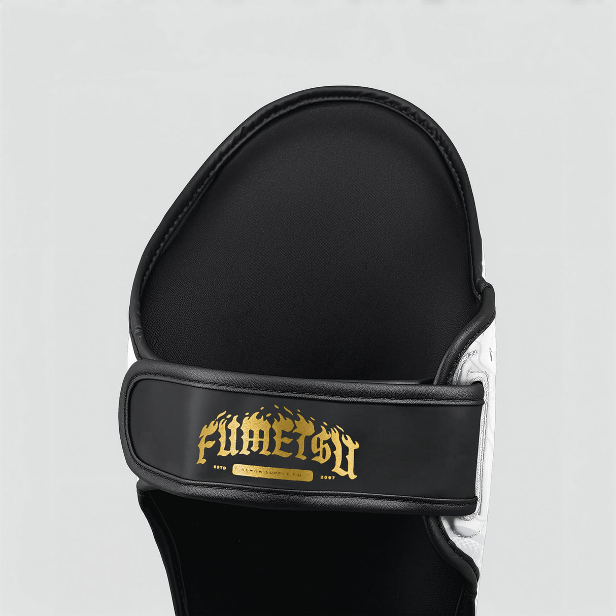 Fumetsu Oni Shin Guards White/Black/Gold at Bytomic Trade and Wholesale
