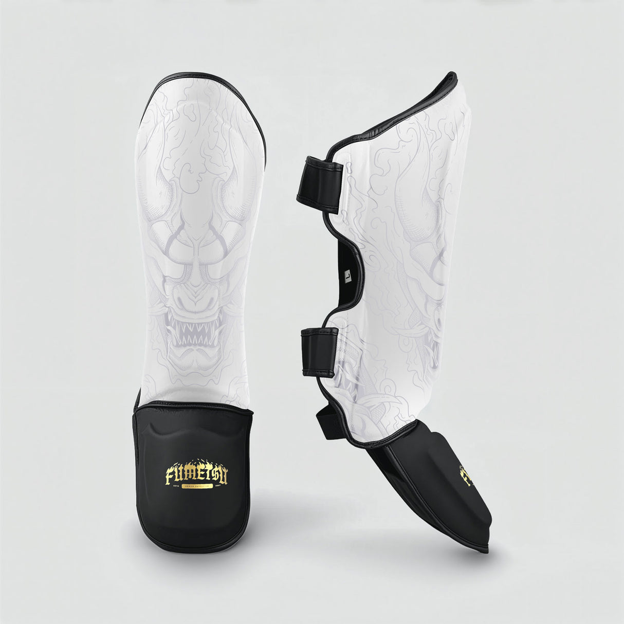 Fumetsu Oni Shin Guards White/Black/Gold at Bytomic Trade and Wholesale
