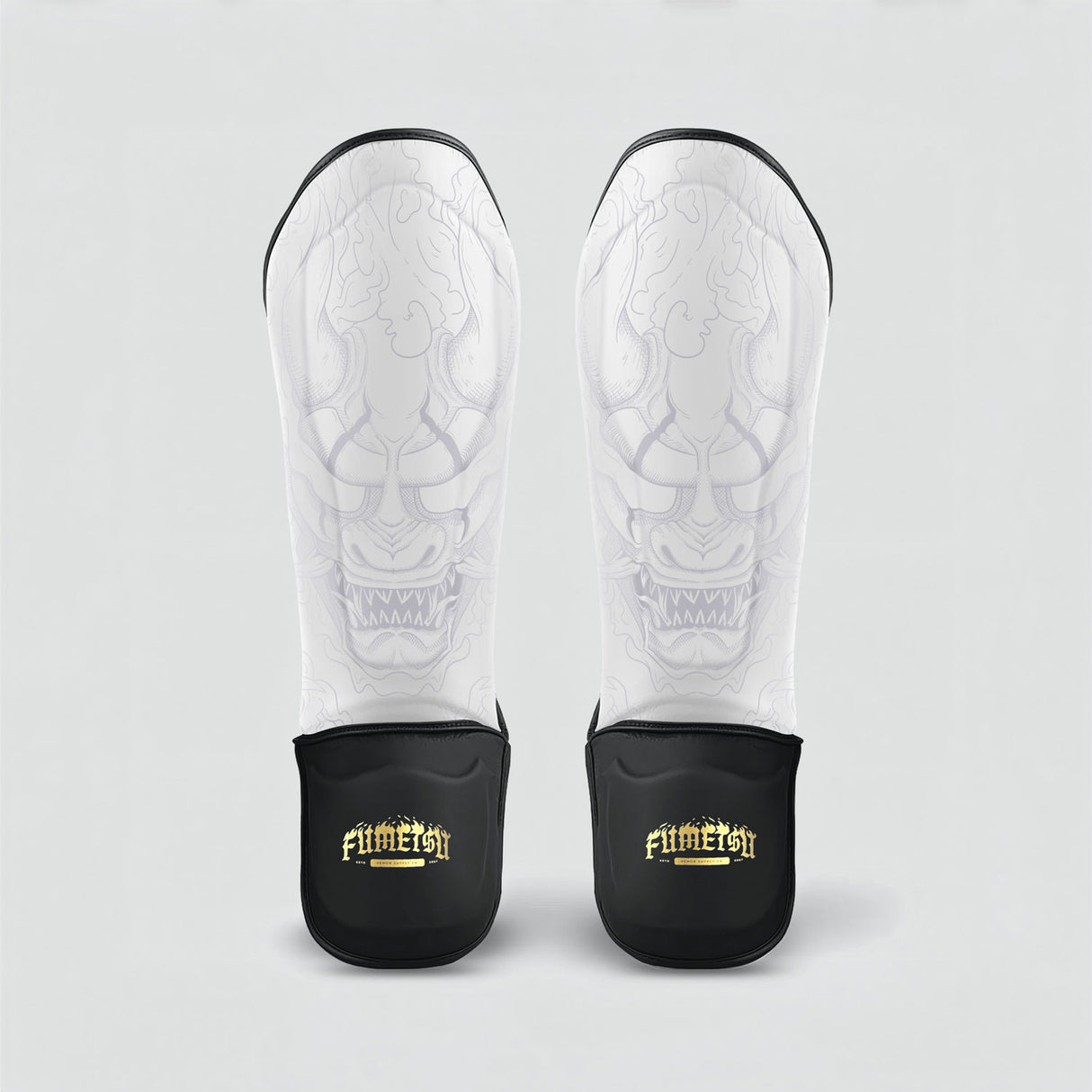 Fumetsu Oni Shin Guards White/Black/Gold at Bytomic Trade and Wholesale
