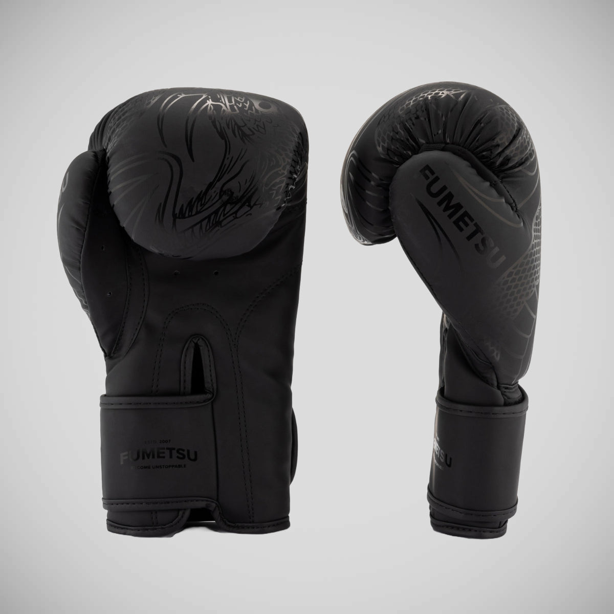 Fumetsu Anaconda Boxing Gloves Black/Black at Bytomic Trade and Wholesale