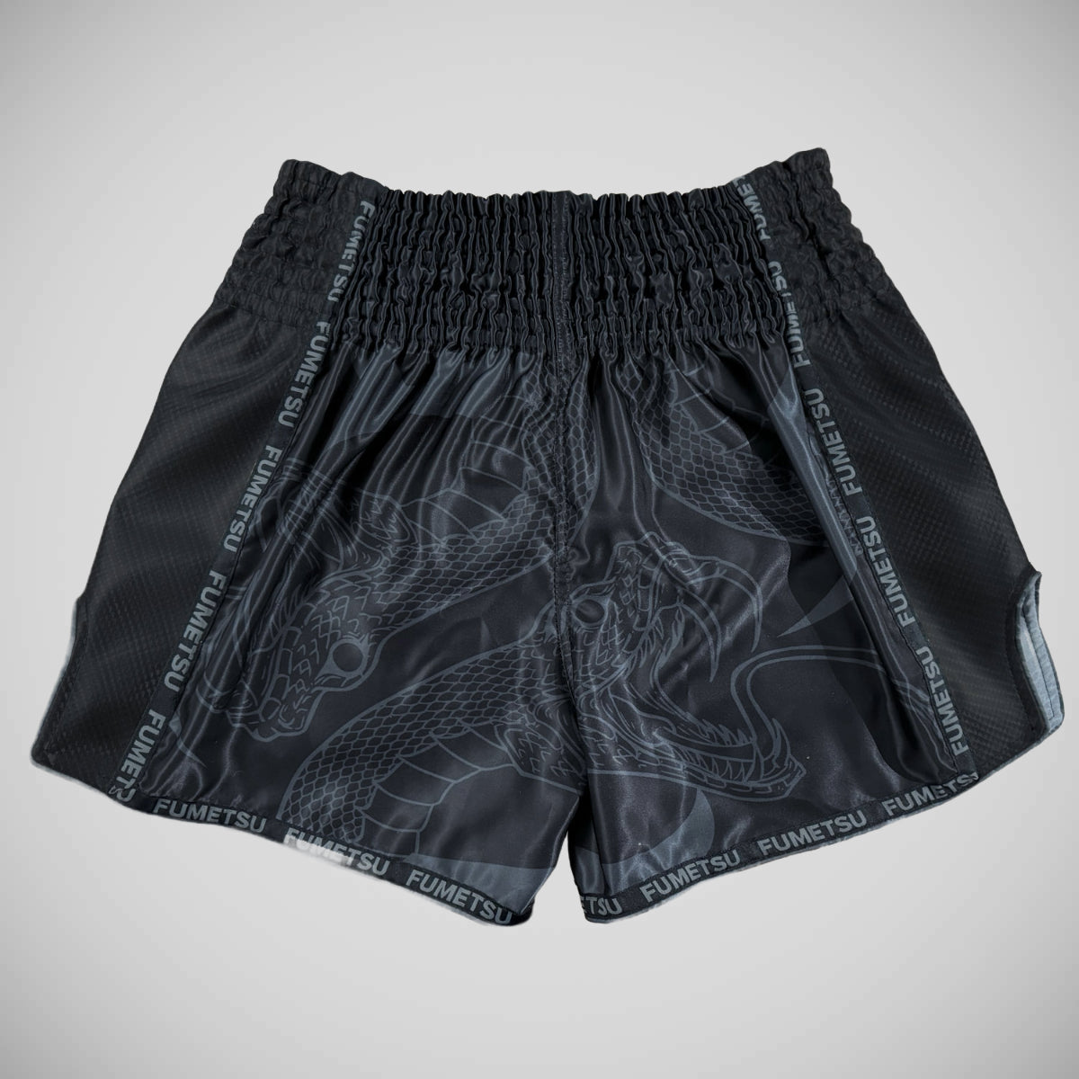 Fumetsu Anaconda Muay Thai Shorts Black/Black at Bytomic Trade and Wholesale