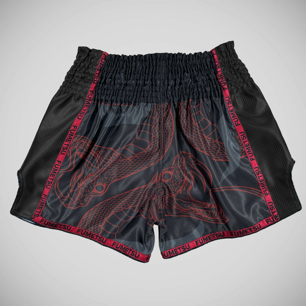 Fumetsu Anaconda Muay Thai Shorts Black/Red at Bytomic Trade and Wholesale