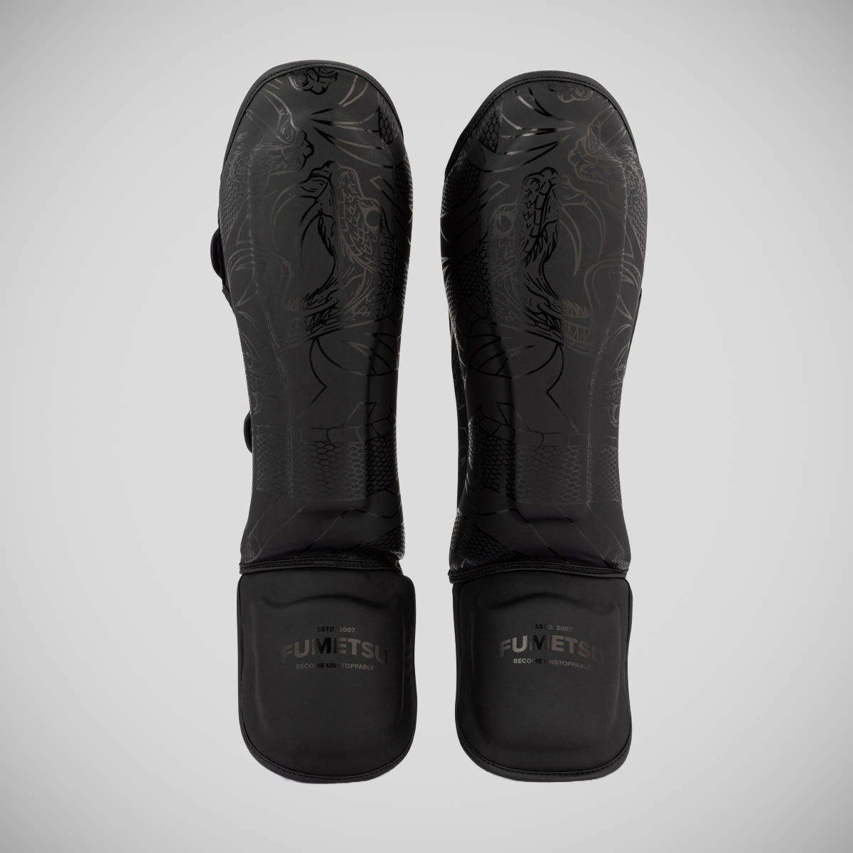 Fumetsu Anaconda Shin/Instep Guards Black/Black at Bytomic Trade and Wholesale