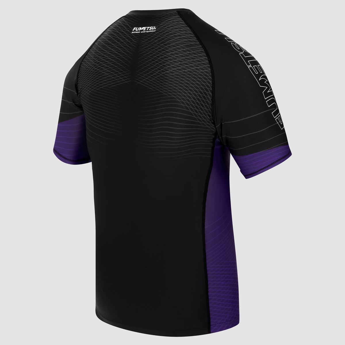 Fumetsu Competitor MK2 Short Sleeve Rash Guard Black/Purple at Bytomic Trade and Wholesale