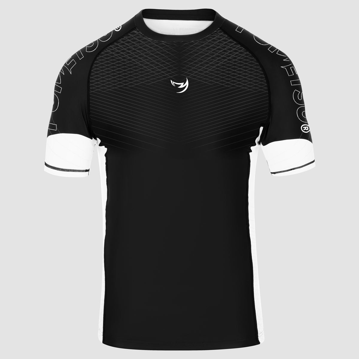 Fumetsu Competitor MK2 Short Sleeve Rash Guard Black/White at Bytomic Trade and Wholesale
