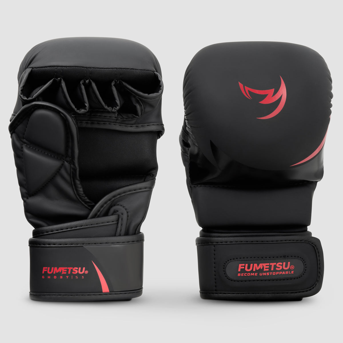 Fumetsu Ghost S3 MMA Sparring Gloves Black/Red at Bytomic Trade and Wholesale