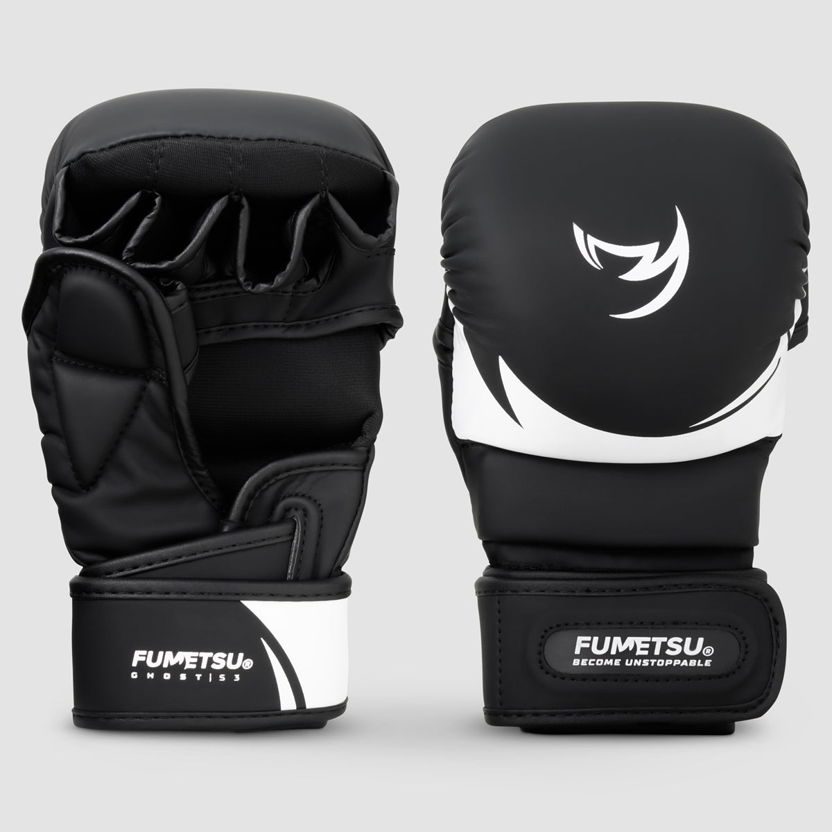 Fumetsu Ghost S3 Kids MMA Sparring Gloves Black/White at Bytomic Trade and Wholesale