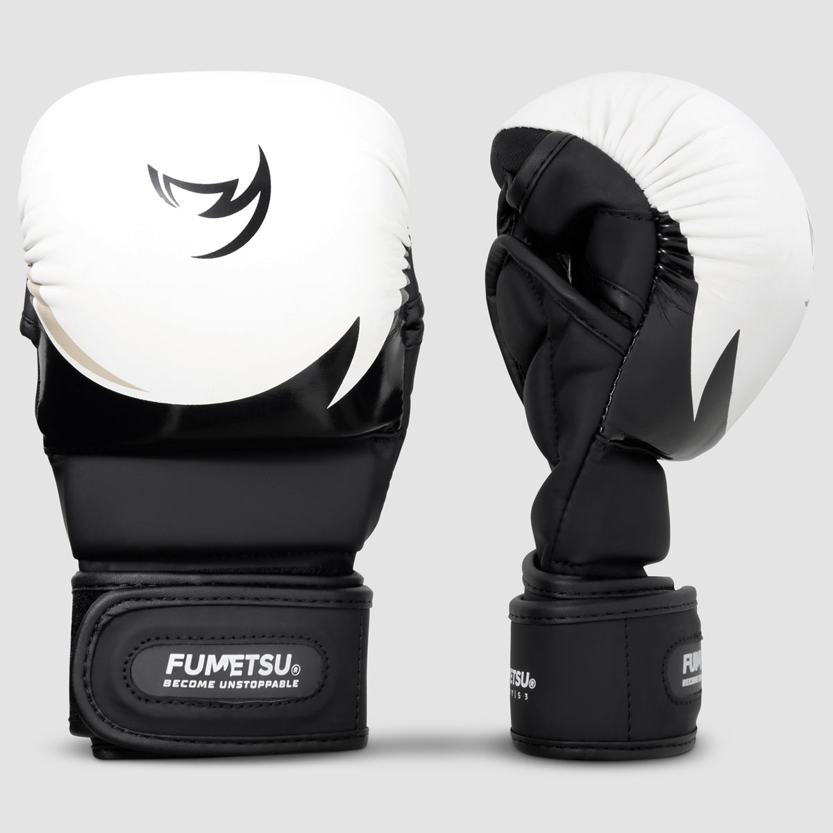 Fumetsu Ghost S3 Kids MMA Sparring Gloves White/Black/Grey at Bytomic Trade and Wholesale