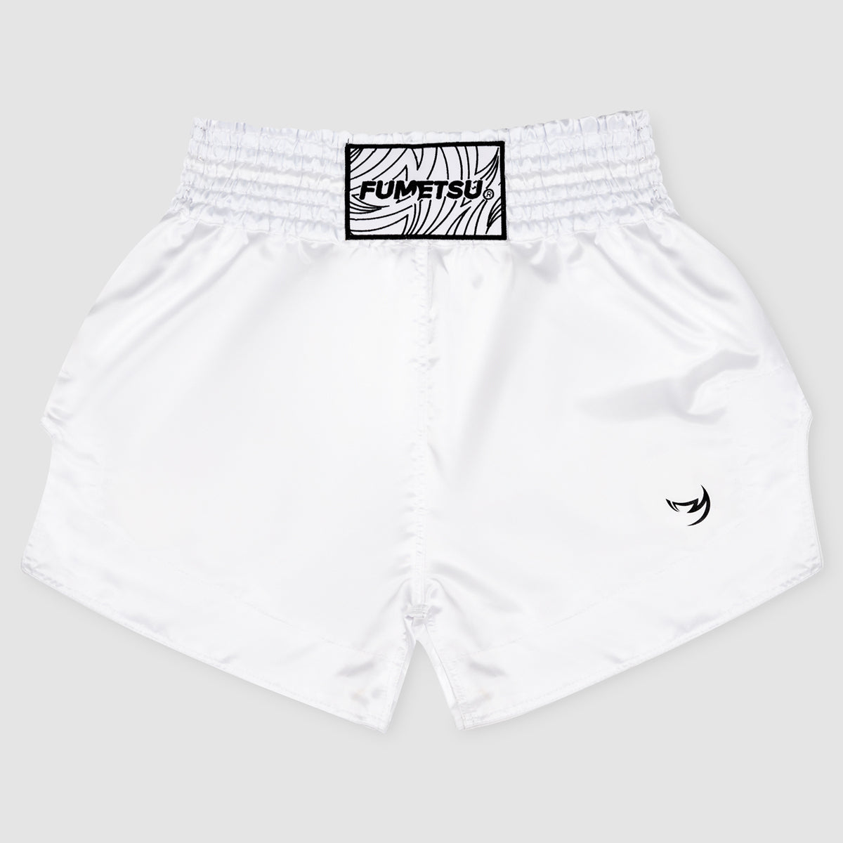 Fumetsu Origins Muay Thai Shorts White at Bytomic Trade and Wholesale