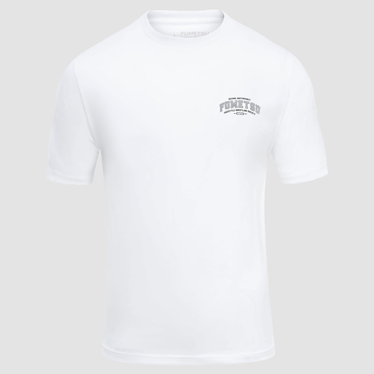 Fumetsu Varsity T-Shirt White at Bytomic Trade and Wholesale