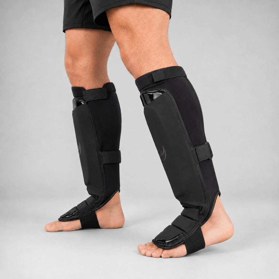 Fumetsu Ghost S3 MMA Shin Guards Black/Black at Bytomic Trade & Wholesale 2