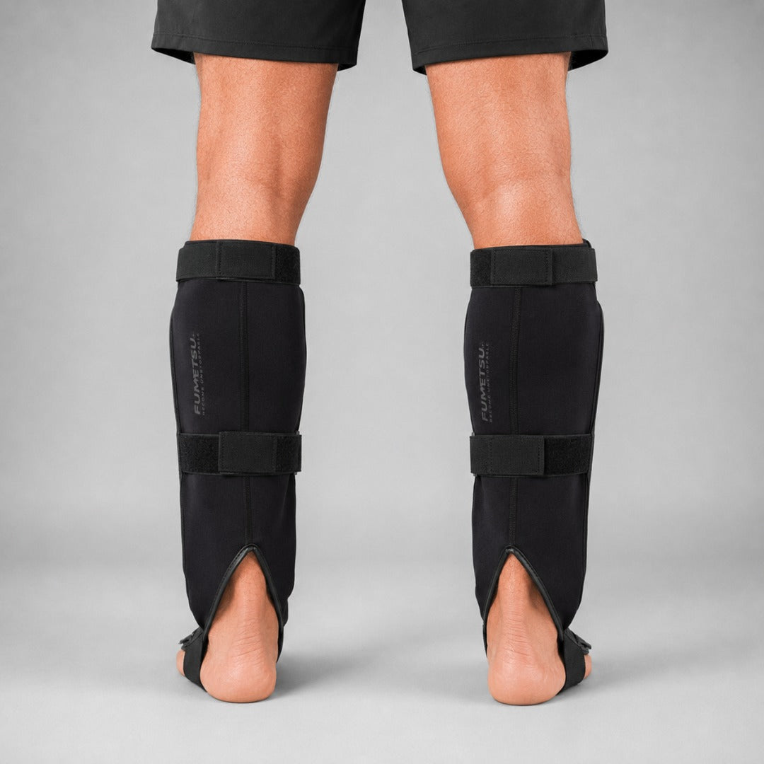 Fumetsu Ghost S3 MMA Shin Guards Black/Black at Bytomic Trade & Wholesale 4