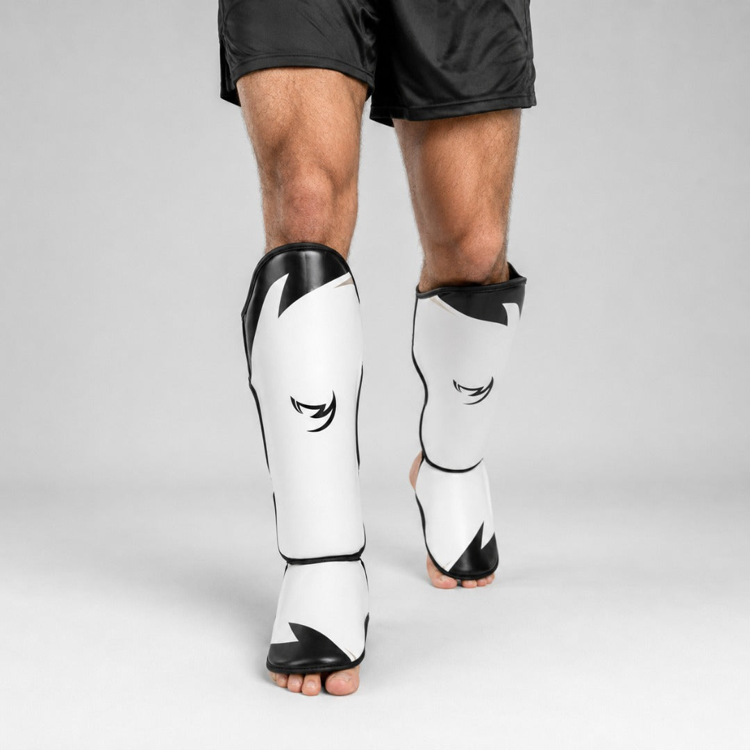 Fumetsu Ghost S3 Thai Shin Guards White/Black/Grey at Bytomic Trade & Wholesale 3